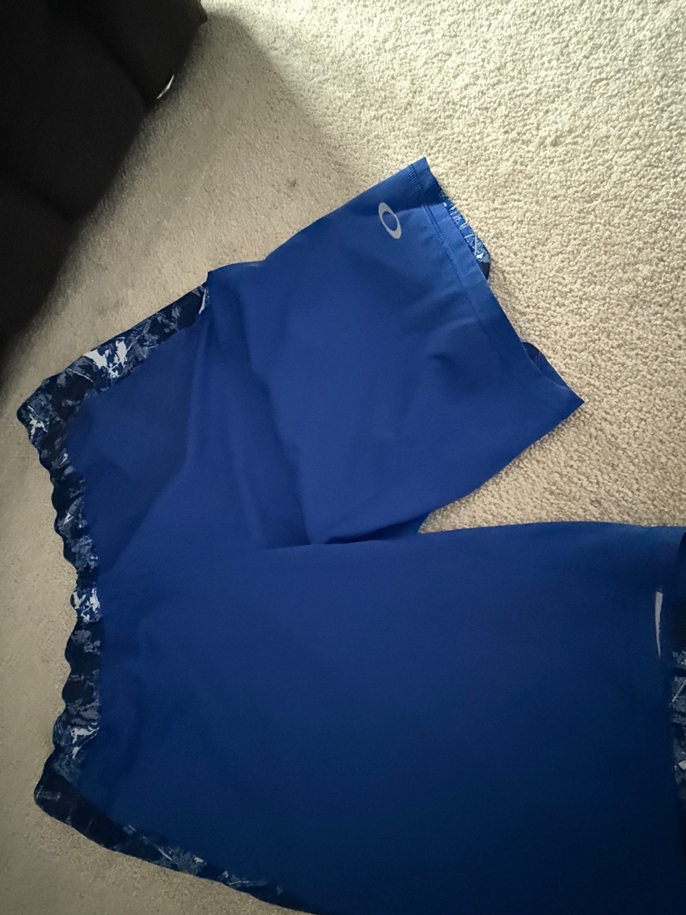 Oakley Royal Blue Kids Swim Shorts with Camouflage Trim